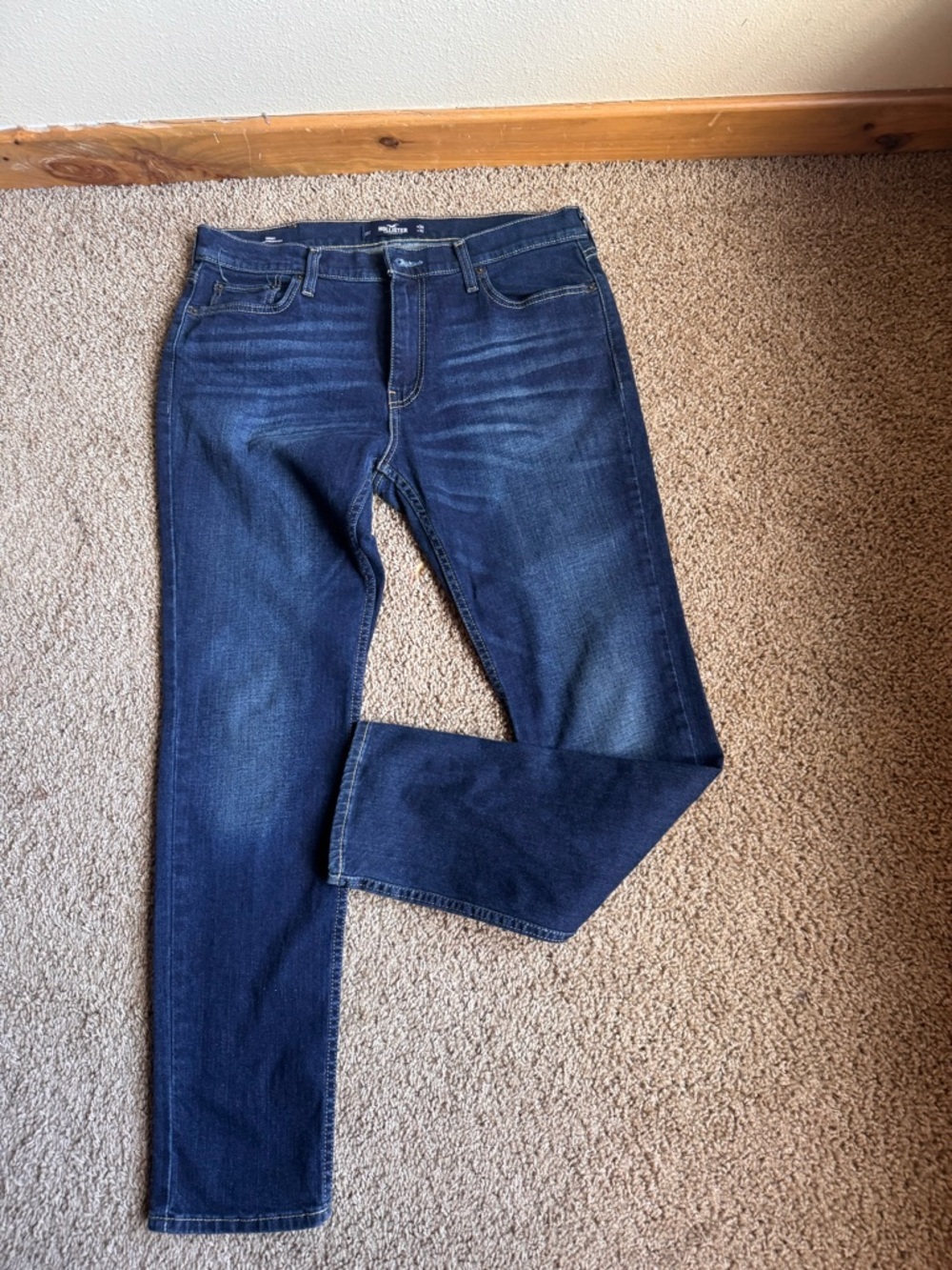 Hollister Epic Flex Skinny Jeans in Deep Blue